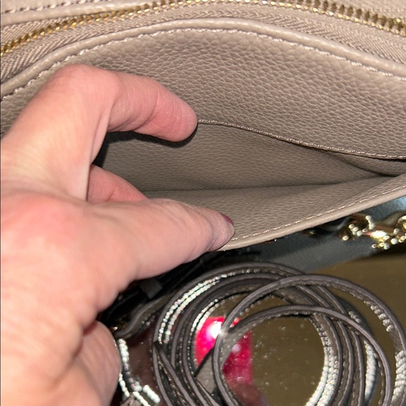 Dooney & Bourke Taupe Leather Crossbody Bag - Picture 13 of 16